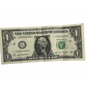 RARE  2021 One Dollar Bill  WITH FANCY SERIAL NUMBER CIRCULATED